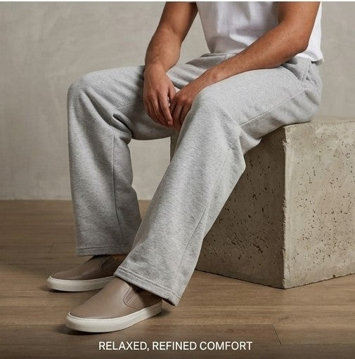 Essential Wide Leg Sweatpant - relaxed refined comfort