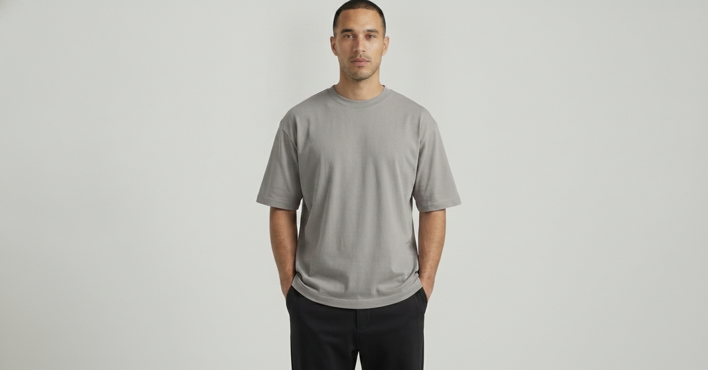 BOXY FIT T-SHIRT - Grey
