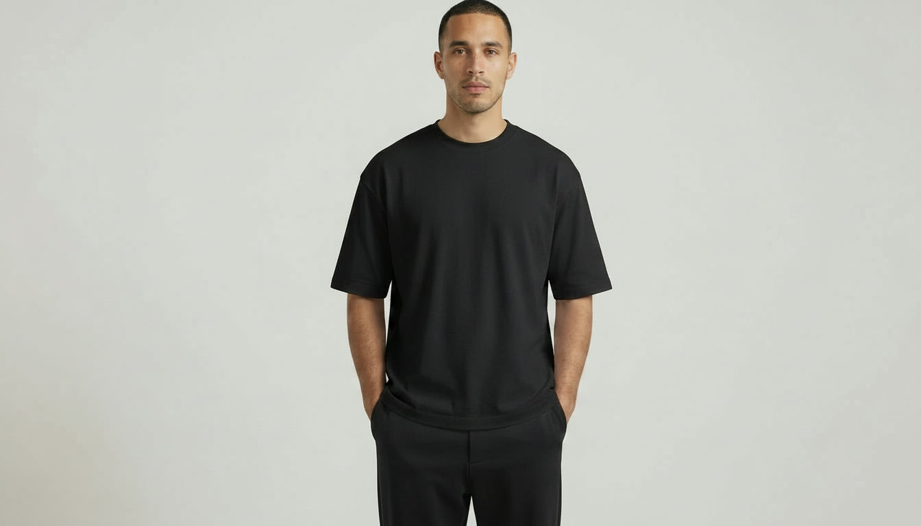 BOXY FIT T-SHIRT - Black