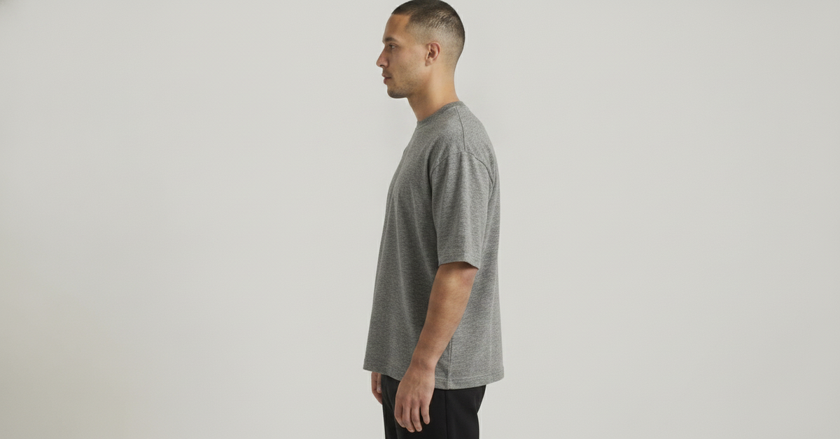BOXY FIT T-SHIRT - Grey