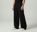 Wide-Leg Sweatpants — Jet Black