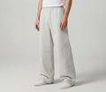 Wide-Leg Sweatpants — Light Heather Grey